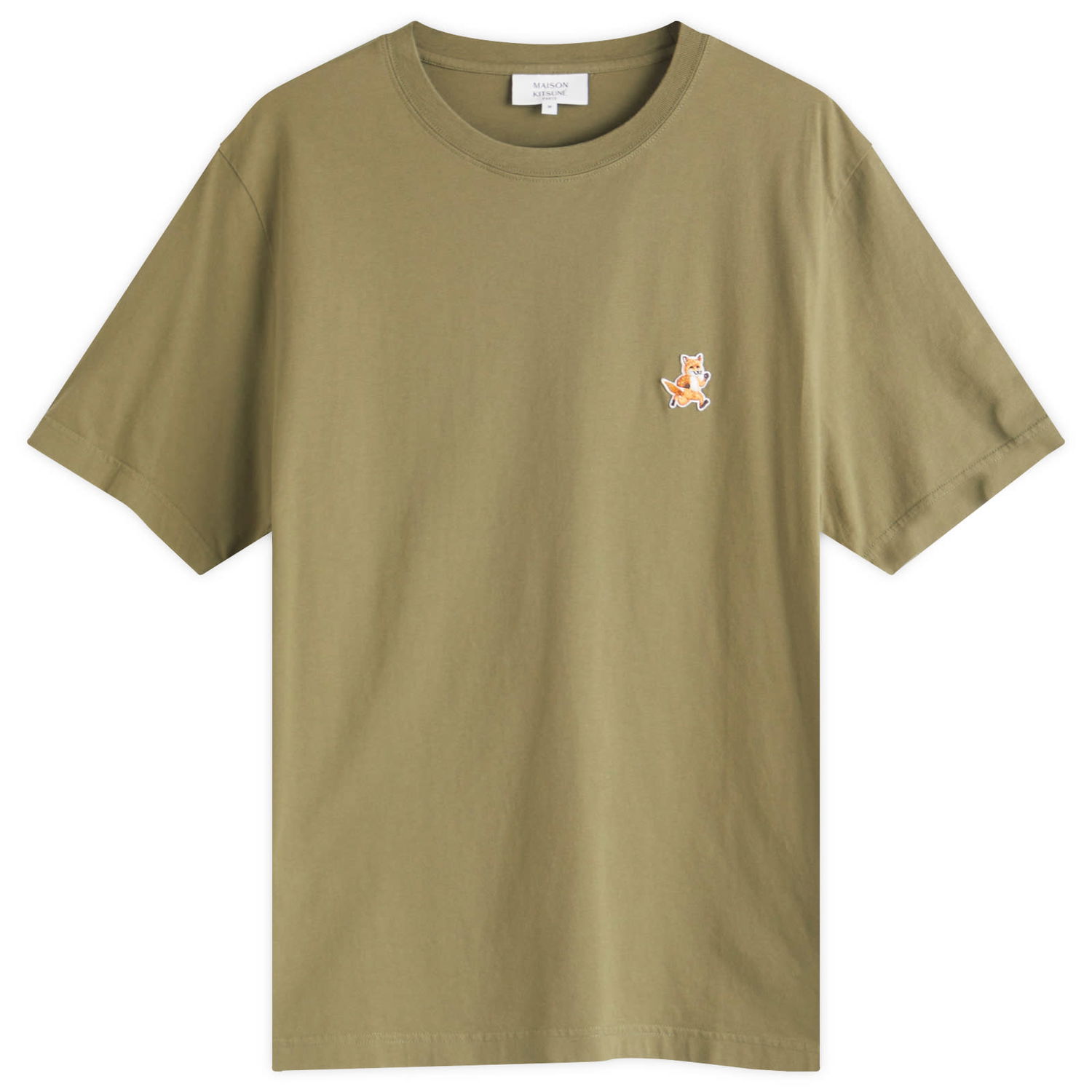 Tričko MAISON KITSUNÉ Maison Kitsuné Speedy Fox Patch Comfort T-Shirt, Large Zelené | MM00125KJ0008-0079, 0