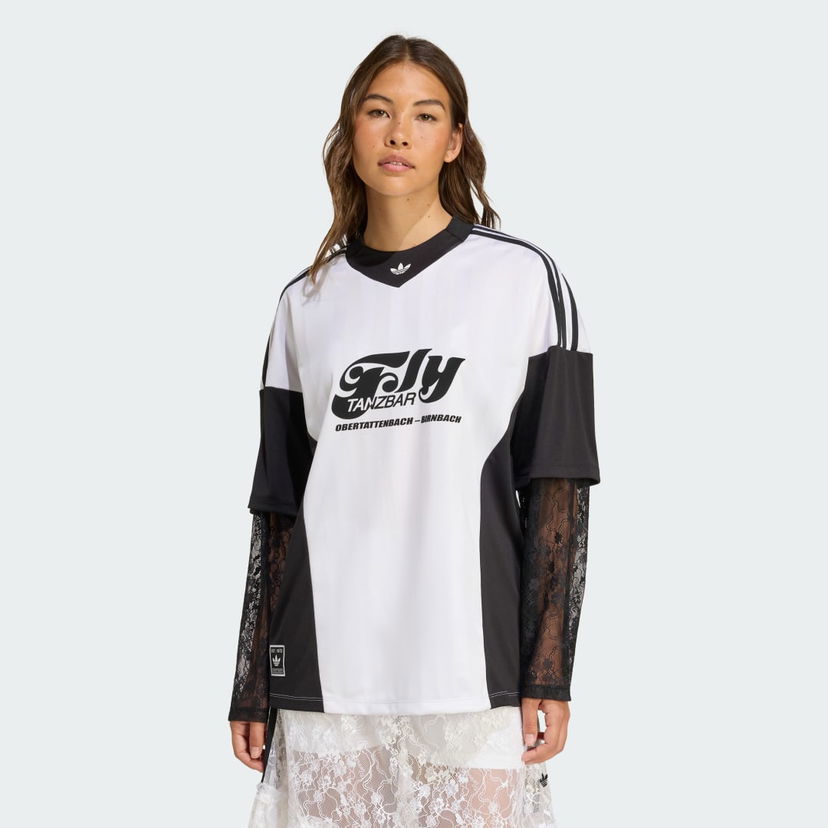 Dres adidas Originals adidas Originals Longsleeve Lace Jersey Biela | KD2297
