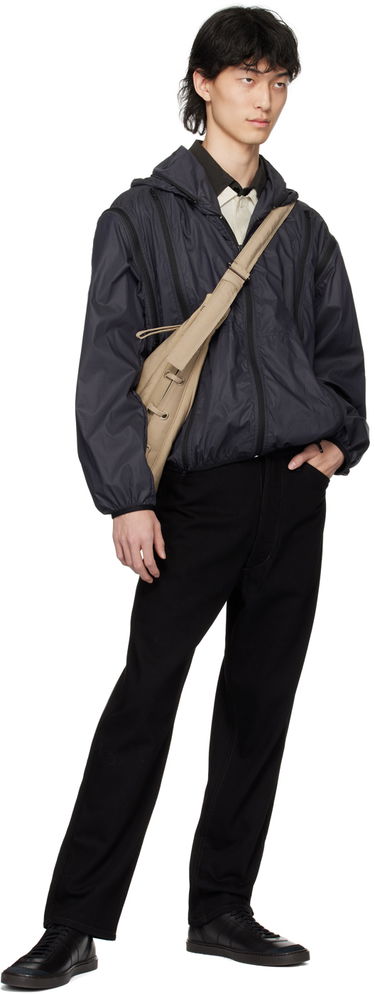Vetrovka LEMAIRE LEMAIRE Zip Hooded Jacket Čierna | OW1061 LF1243, 4