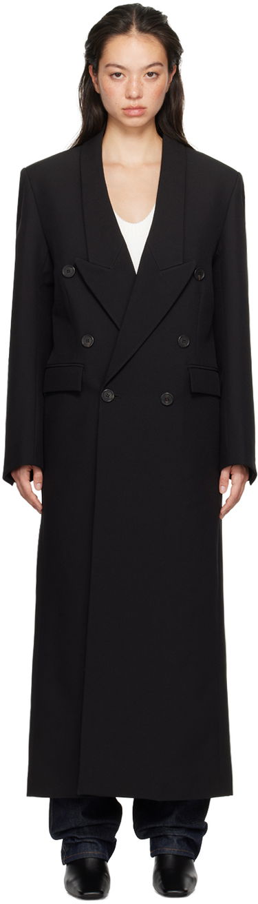 Kabáty Coperni Coperni Long Double-Breasted Coat Čierna | COPM22F3004, 0