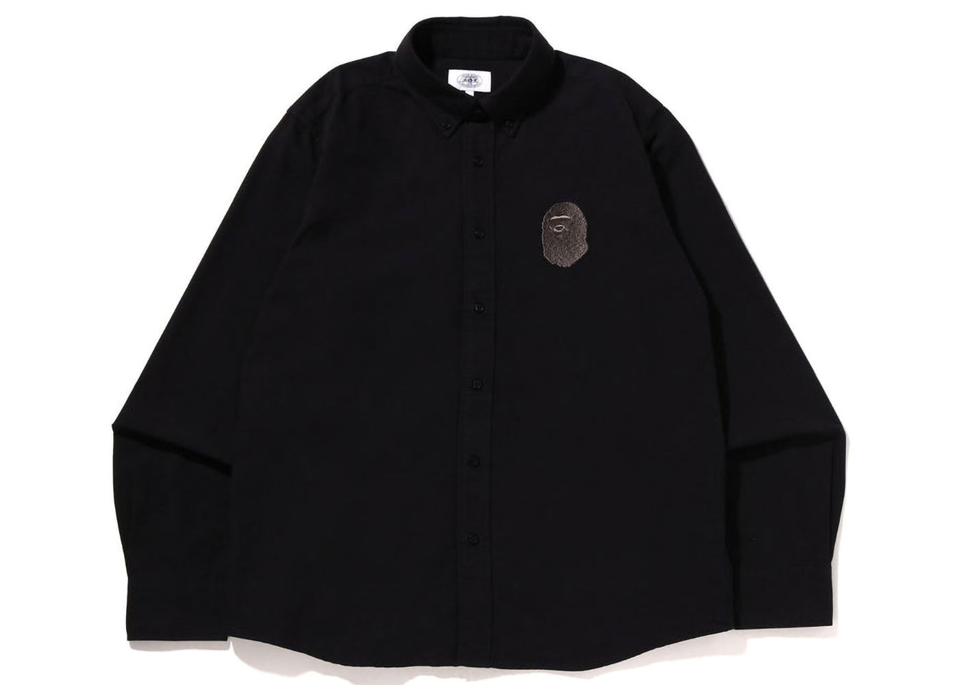 Košeľa BAPE Large Ape Head Oxford BD Shirt Čierna | 1I80-131-008, 0
