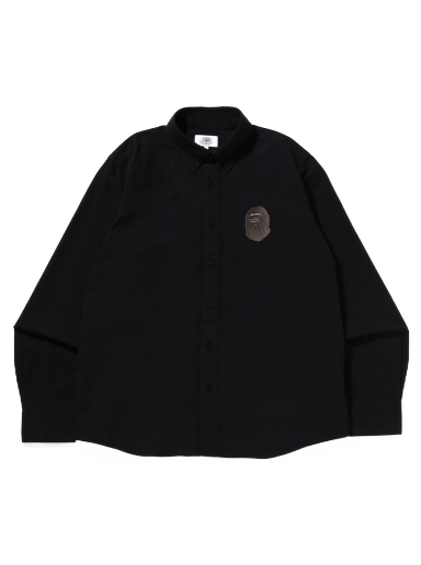Košeľa BAPE Large Ape Head Oxford BD Shirt Čierna | 1I80-131-008