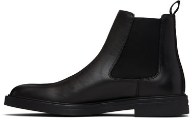 Starostlivosť o obuv BOSS Nappa Leather Chelsea Boots with Signature Stripe Čierna | 50552527, 3