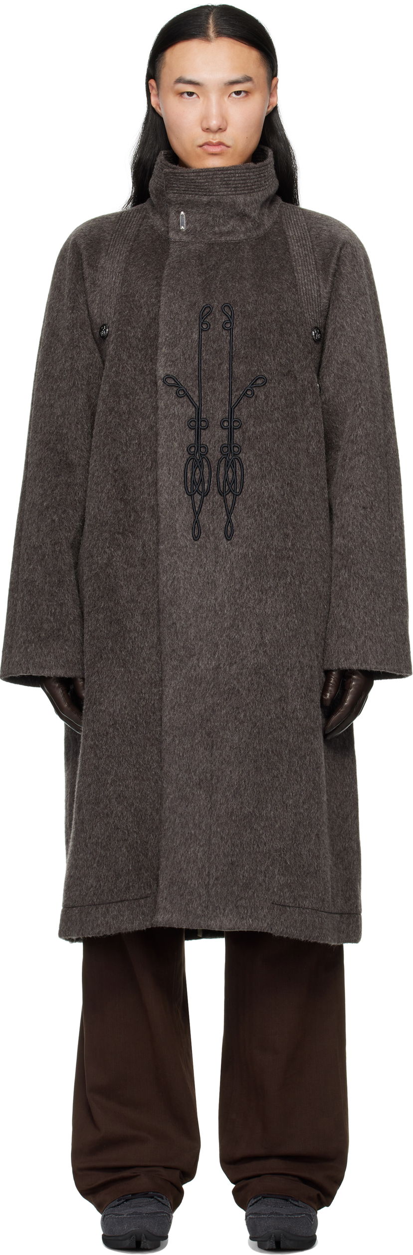 Kabáty KIKO KOSTADINOV Kormos Military Coat Šedá | KKAW25C01-44