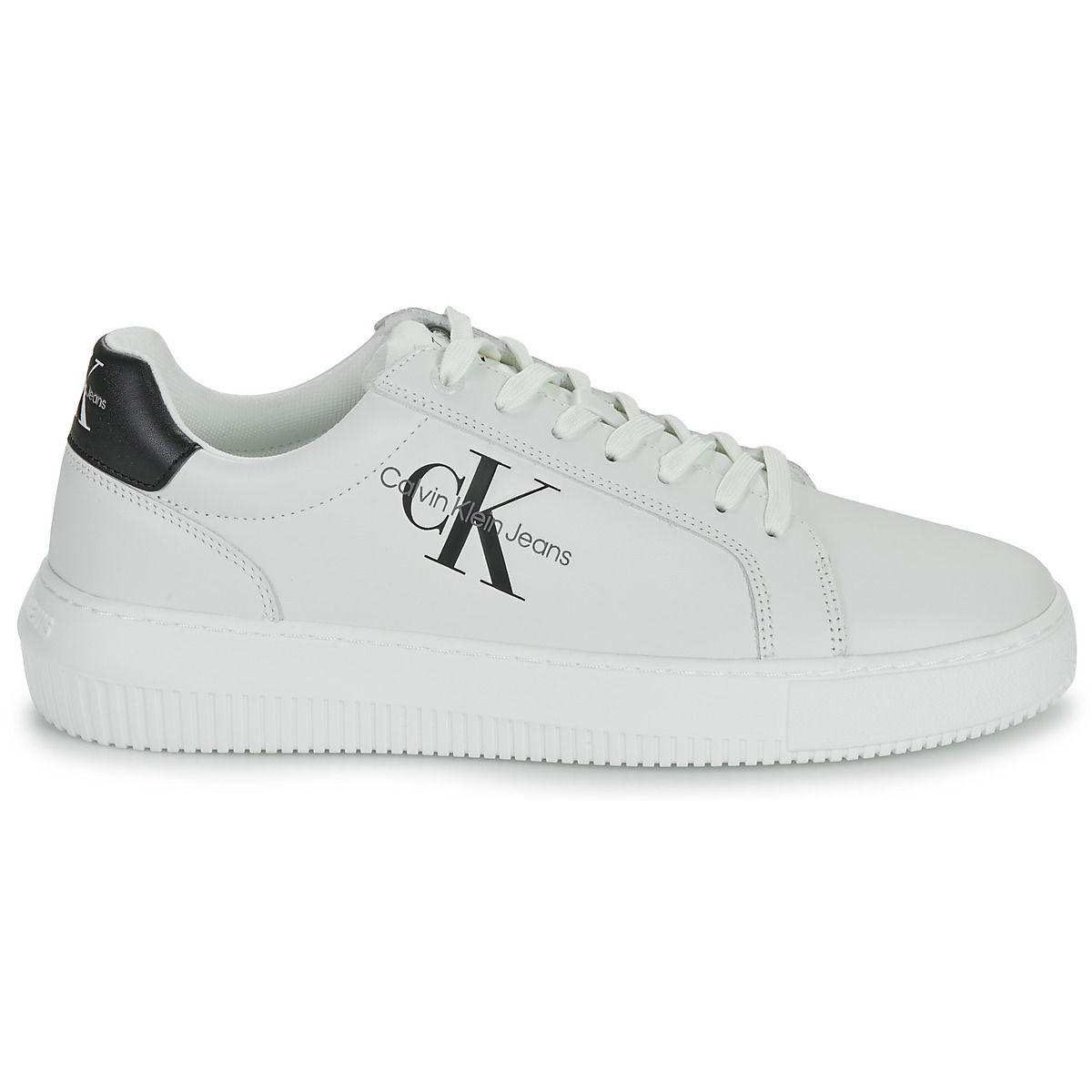 Tenisky a topánky CALVIN KLEIN Shoes (Trainers) Jeans CHUNKY CUPSOLE MONO LTH Biela | YM0YM00681-0LD, 0