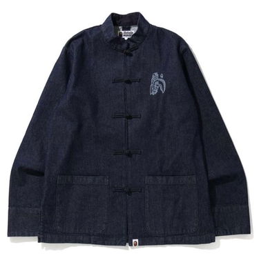 Bunda BAPE Indigo Tiger Shark China Jacket Navy | 001LJG201013X, 1