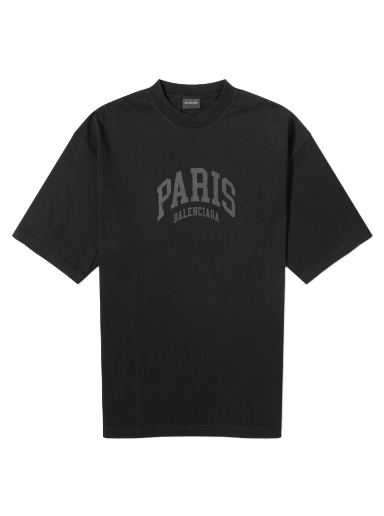 Tričko Balenciaga Paris Čierna | 612966-TLVL7-1069