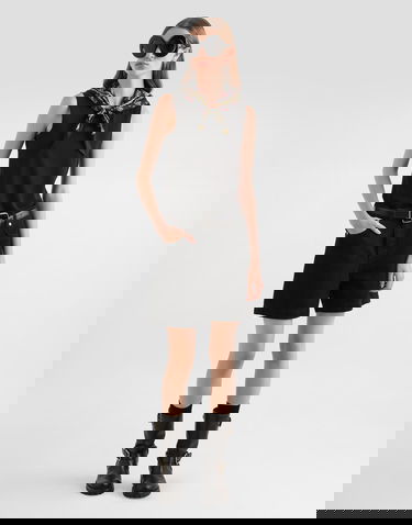 Tričko Dolce & Gabbana Dolce & Gabbana Jersey T-shirt With Scarf Čierna | F8W29ZGDDO7N0000, 1