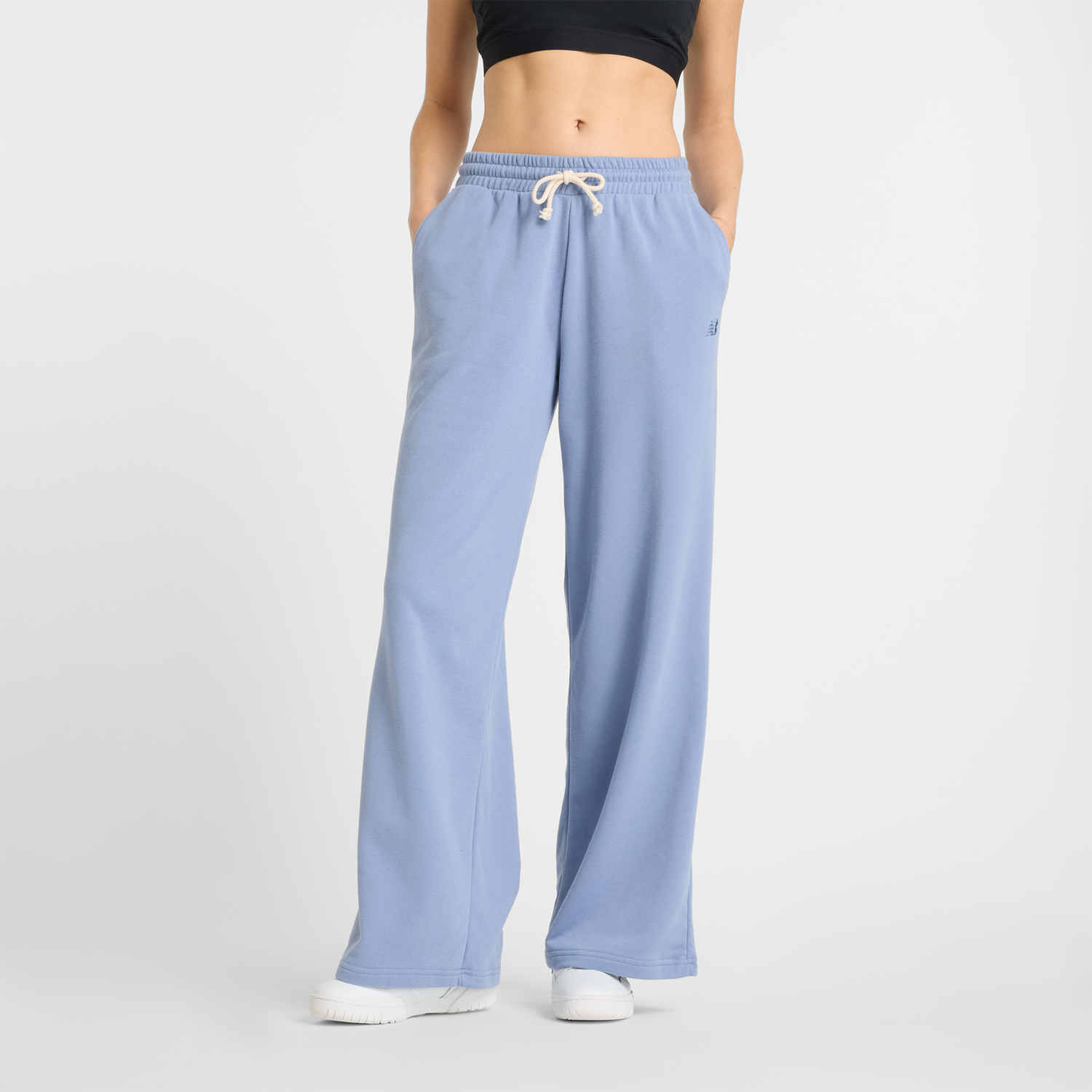 Tepláky New Balance Wide Leg Sweatpants Modrá | NBWP51503DUS, 0