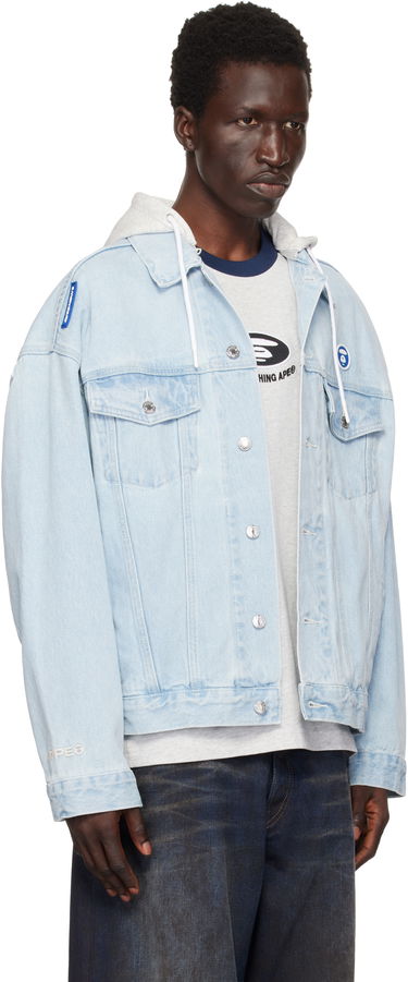 Bunda AAPE by A Bathing Ape AAPE by A Bathing Ape 'AAPE Now' Lightweight Denim Jacket Modrá | AAPLJM7661XXNBLL, 1