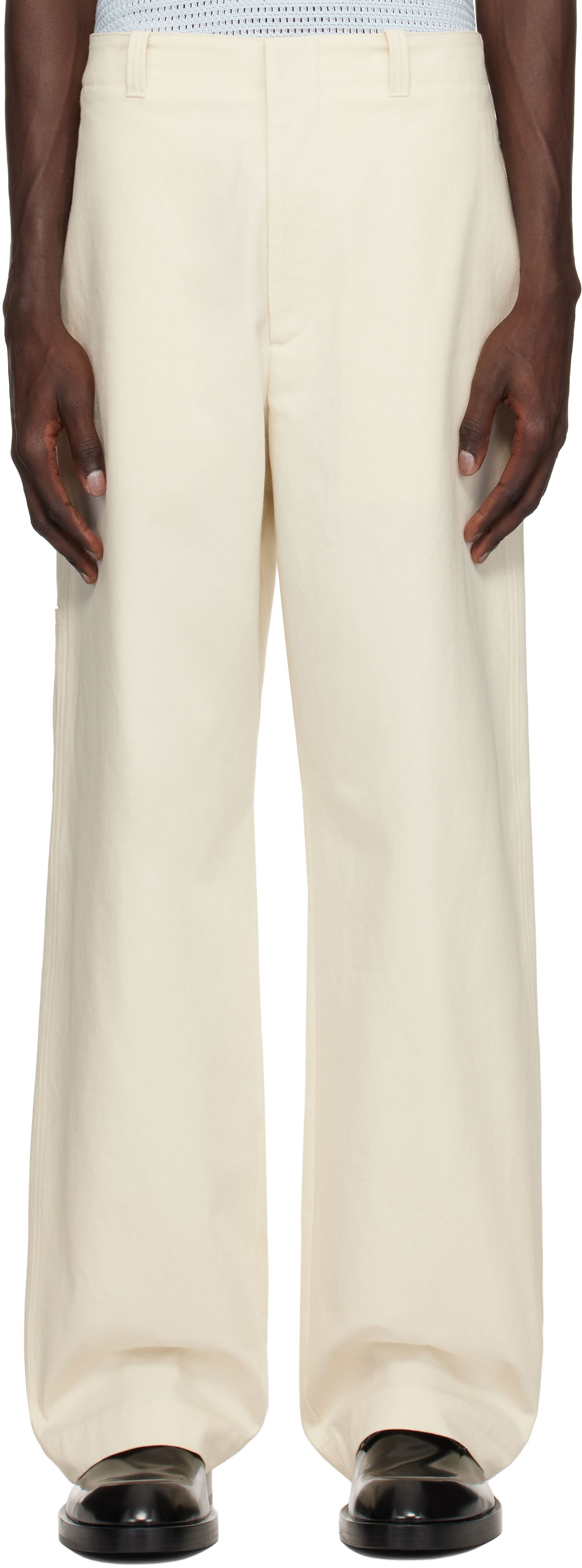 Cargo nohavice Jil Sander Jil Sander Heavy Cotton Canvas Trousers Béžová | J47KA0269_J45267, 0