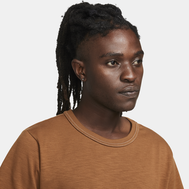 Tričko Nike Life Short-Sleeve Knit Top Oranžová | FN2645-281, 4