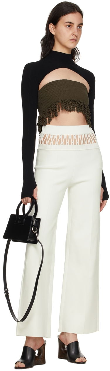 Nohavice Dion Lee Dion Lee Fishnet Tailored Trousers Biela | C7059S22, 3