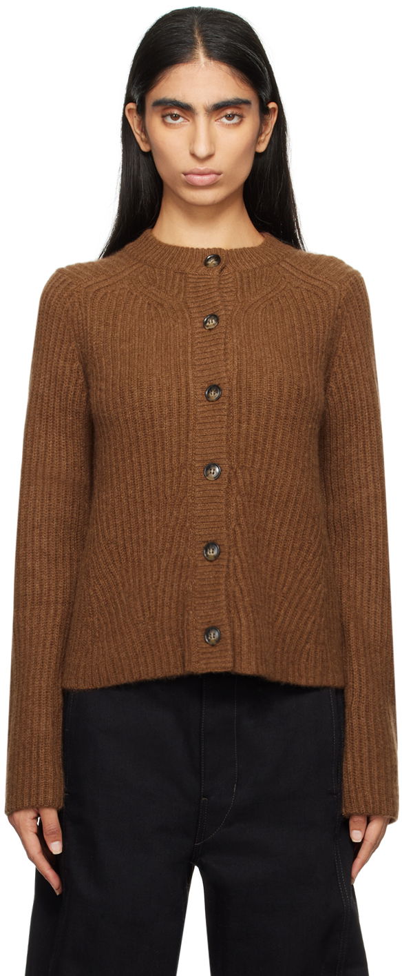 Sveter Loulou de Saison Loulou de Saison Emin Knit Cardigan Hnedá | EMIN, 0