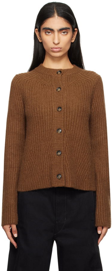 Sveter Loulou de Saison Loulou de Saison Emin Knit Cardigan Hnedá | EMIN, 0