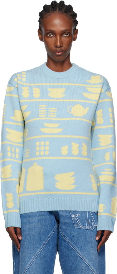 Sveter JW Anderson JW Anderson Crockery Jacquard Sweater Rôznofarebný | KW1490-YN0379, 0