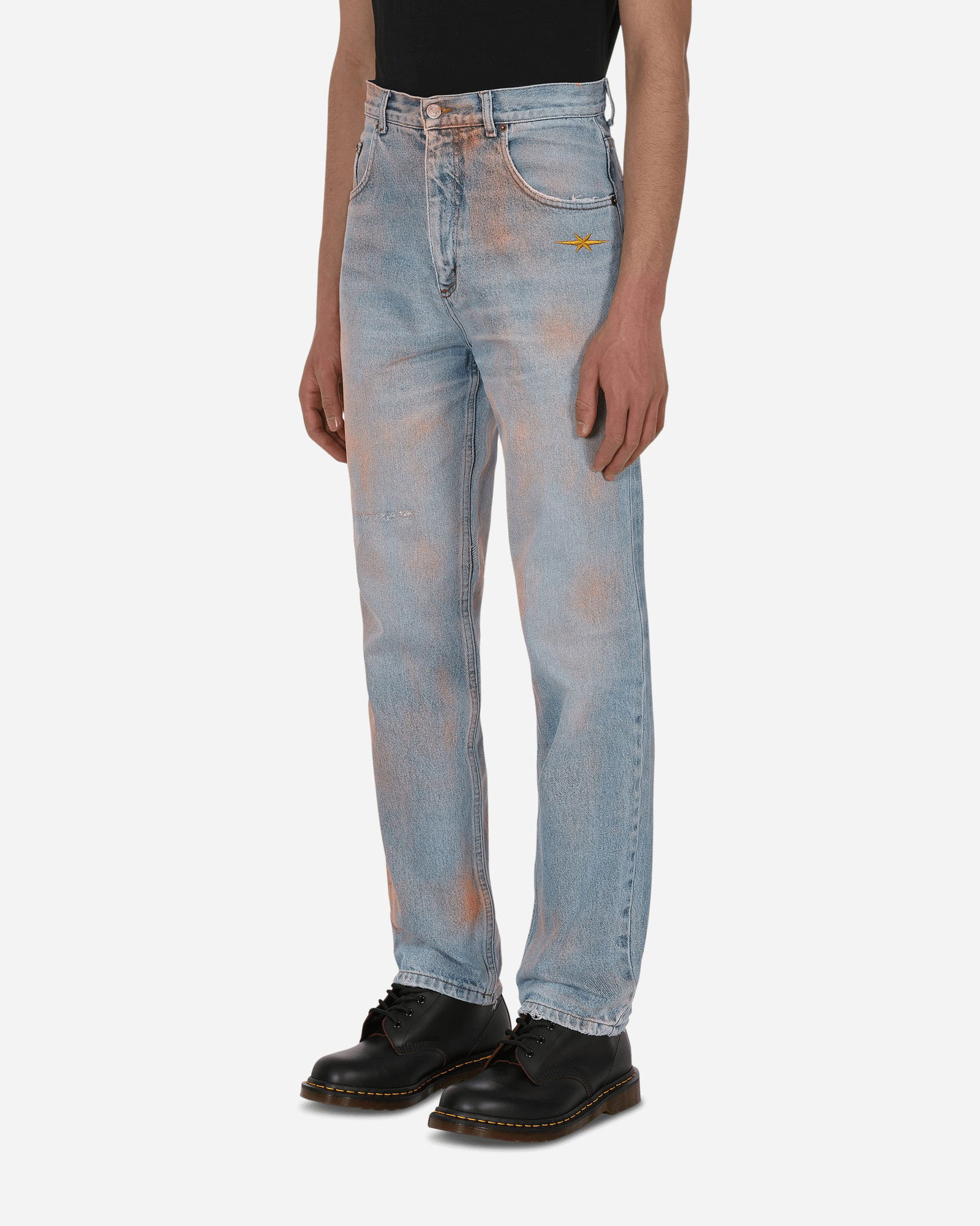 Spray Painted Vintage Denim Pants