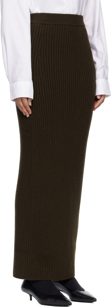 Sukňa Max Mara Boris Ribbed Knit Maxi Skirt Zelené | 2521306093600, 1