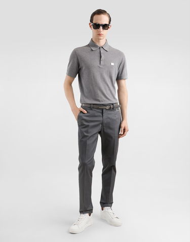 Nohavice Dolce & Gabbana Dolce & Gabbana Tailored Cotton Pants 52 Šedá | GW13ETFUFNVN3207, 1