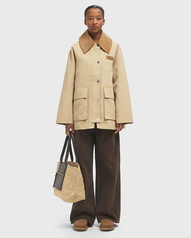 Bunda GANNI Twill Midi Jacket Béžová | W0757-531, 1