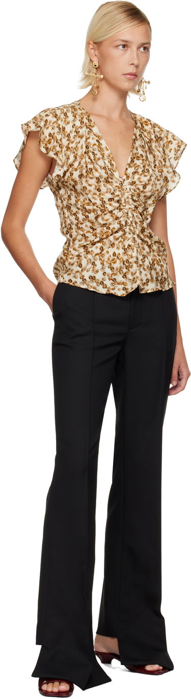 Košeľa ISABEL MARANT Lonea Ruched V-Neck Blouse Rôznofarebný | HT0228FA-C3J10I, 3