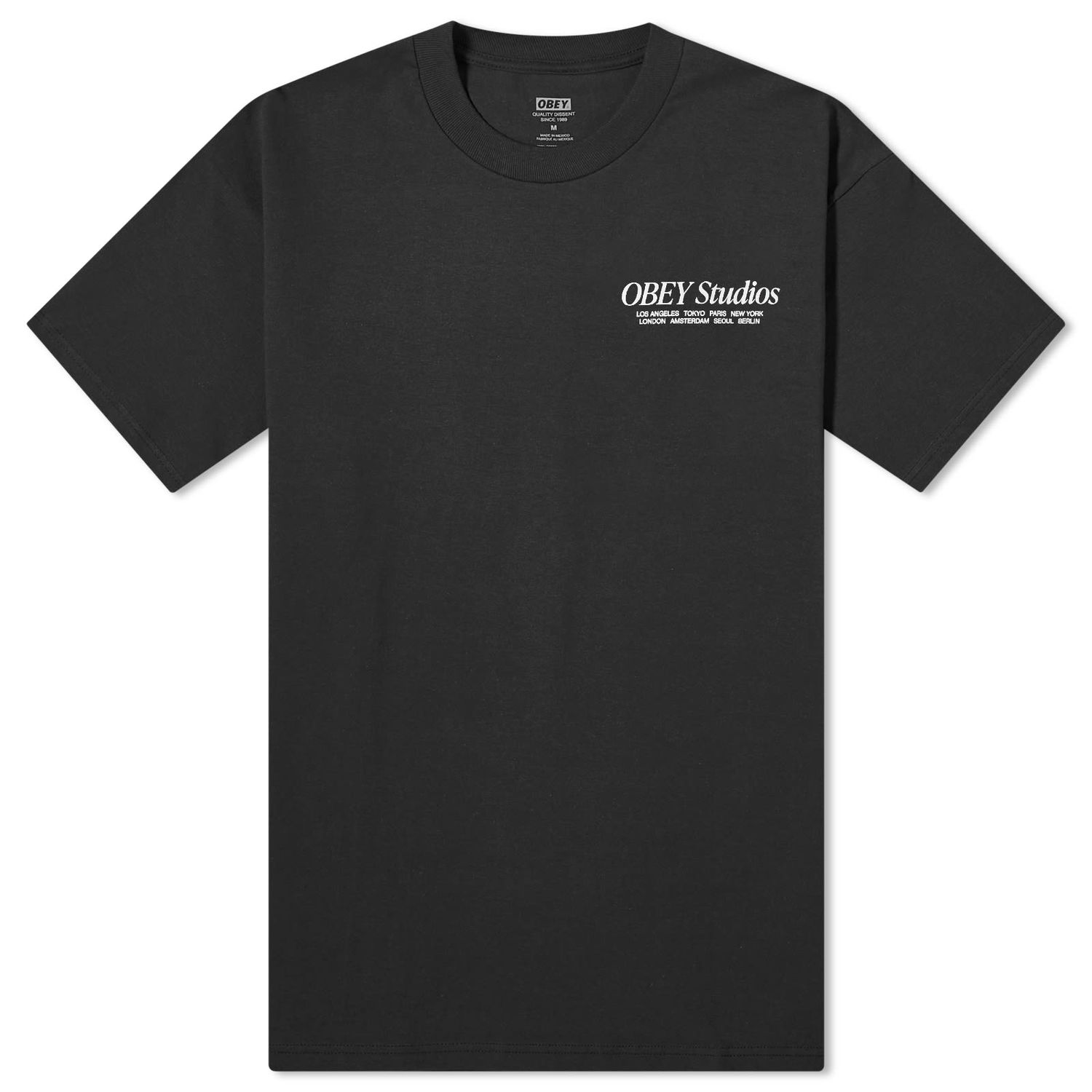 Tričko OBEY Studios Čierna | 165263772-BLK, 0