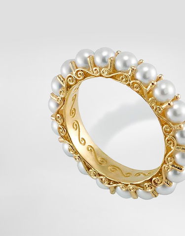 Prsteň Dolce & Gabbana Dolce & Gabbana 18K Yellow Gold Pearl Ring Žltá | WRKS1GWPEA1ZOO00, 3