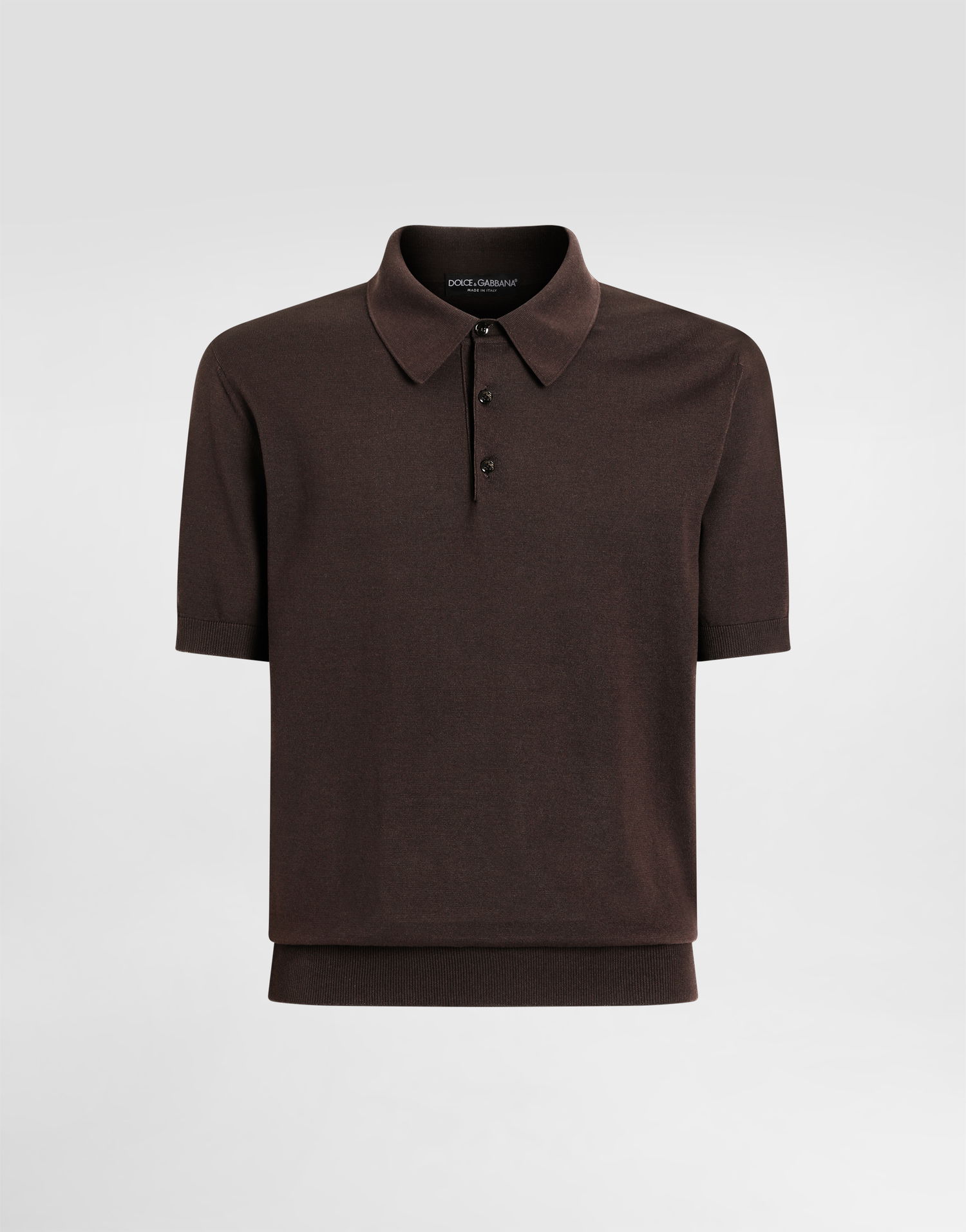 Polo tričko Dolce & Gabbana Dolce & Gabbana Short-Sleeved Cotton Polo Shirt Hnedá | GXZ02TJBCFVM3977, 0