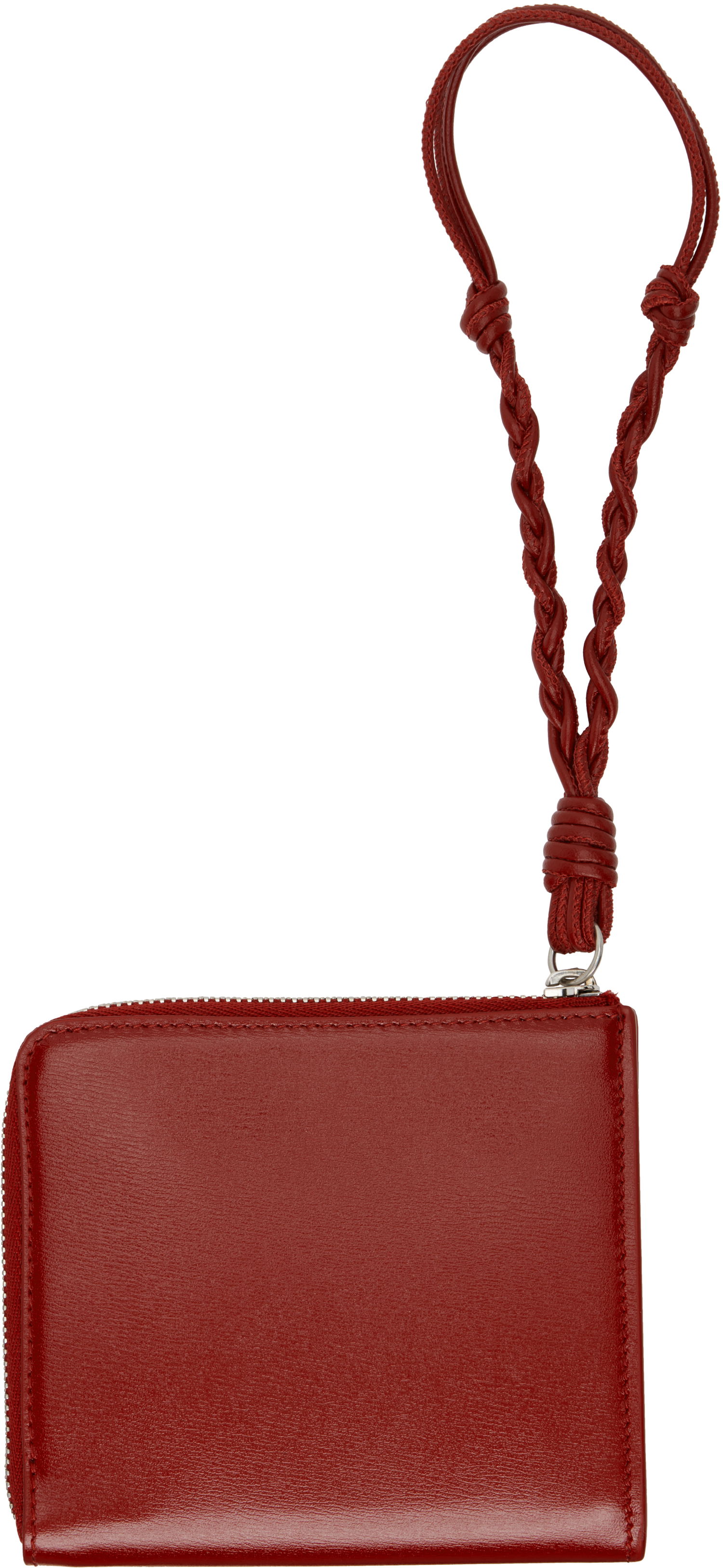 Peňaženka Jil Sander Jil Sander Tangle Leather Wristlet Coin Purse Červená | J07UI0017_P5354, 1