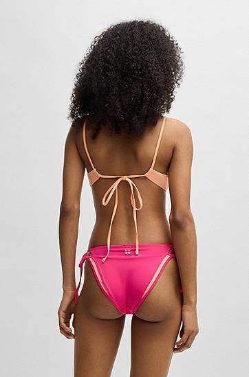 Podprsenka BOSS Padded Layered Bikini Top Oranžová | 50540323, 1