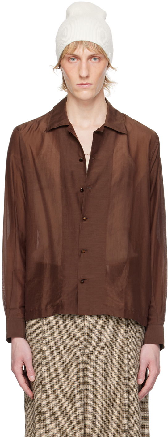 Kulicha Bode Sheer Button-Up Shirt Biela | MRS24SH047, 0