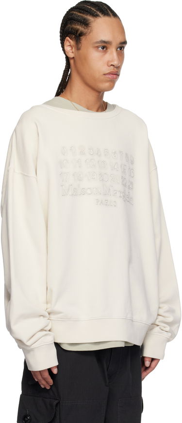 Sveter Maison Margiela Maison Margiela Embroidered Sweatshirt Šedá | S50GU0230 M25017, 4