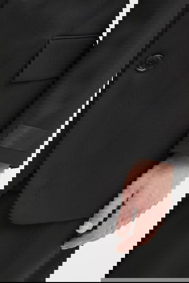 Bunda VETEMENTS VETEMENTS Fitted Zip Tailored Blazer Čierna | UH76TJ500B, 3