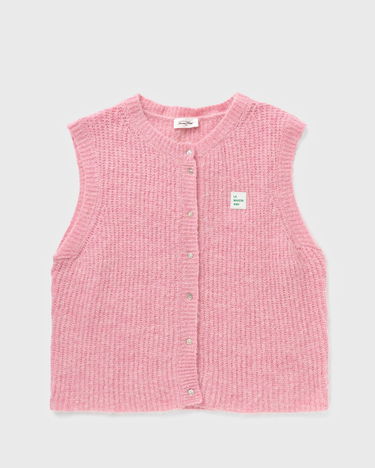 Sveter American Vintage EAST Knit Vest Ružová | EAST19MH24-ORCHIDEE-CHINE, 0