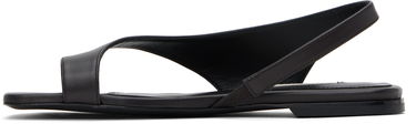 Tenisky a topánky TOTEME TOTEME Leather Thong Sandals Čierna | 252-WAS0202-LE0131, 2