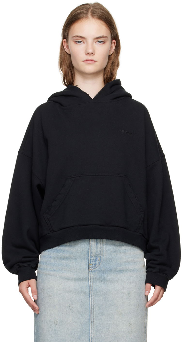 Mikina We11done Layered Hoodie Čierna | WD-TH2-24-835-U-BK, 0