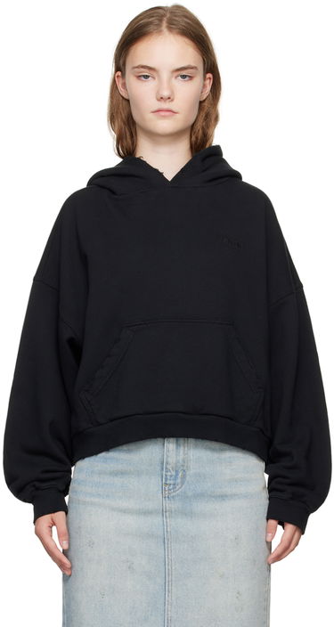 Mikina We11done Layered Hoodie Čierna | WD-TH2-24-835-U-BK, 0
