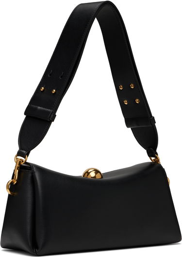 Kabelka AMI AMI Paris Leather Carrousel Bag Čierna | ULL027.AL0103, 2