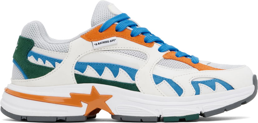 Tenisky a topánky BAPE A Bathing Ape Shark STA M1 Biela | 001FWK201303M