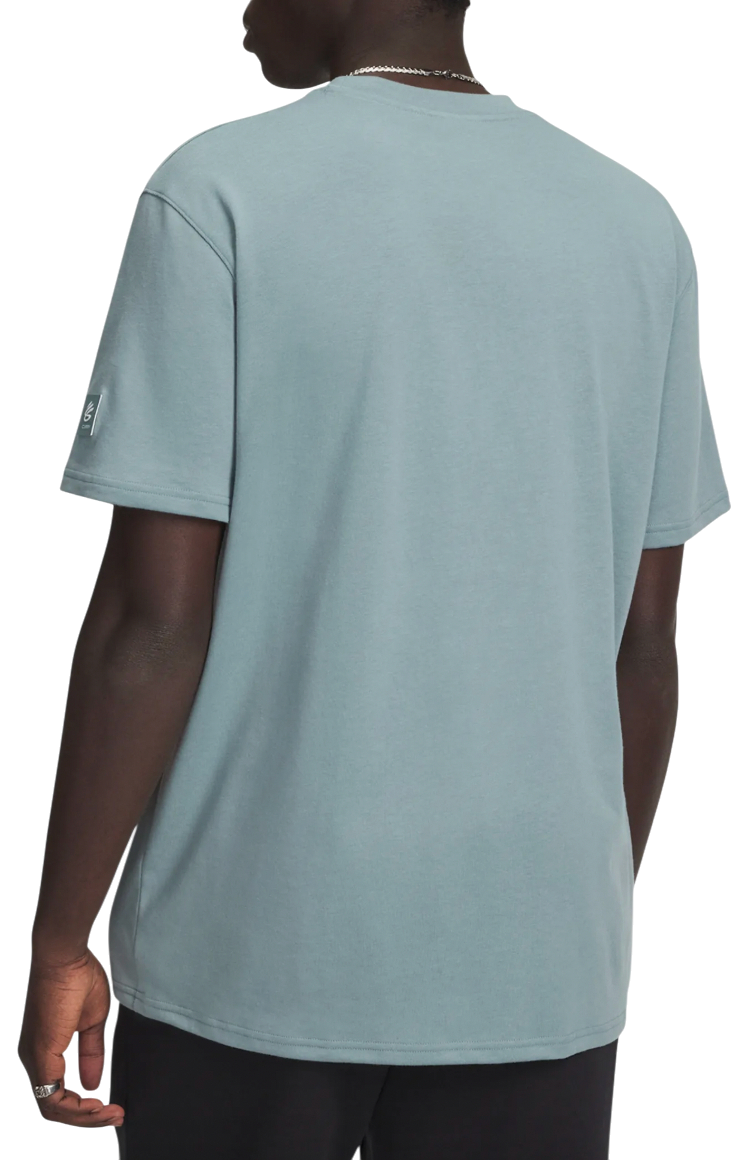 Tričko Under Armour Short-Sleeve Graphic T-Shirt Curry Verbiage 1 Tyrkysová | 6007301-323, 1