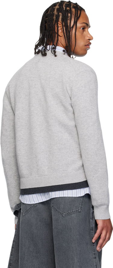 Sveter JW Anderson JW Anderson Layered Cardigan Šedá | KW1434-YN0423, 2