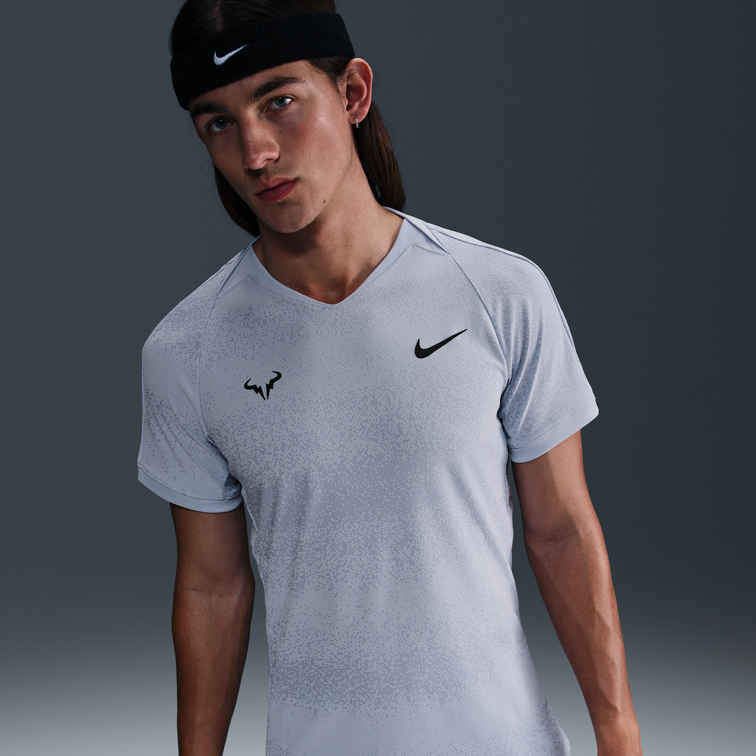 Tričko Nike Rafa Dri-FIT ADV Short Sleeve Tennis T-Shirt Šedá | FD5409-058, 1