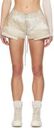Rick Owens DRKSHDW Hollywood Fog Boxer Denim Shorts