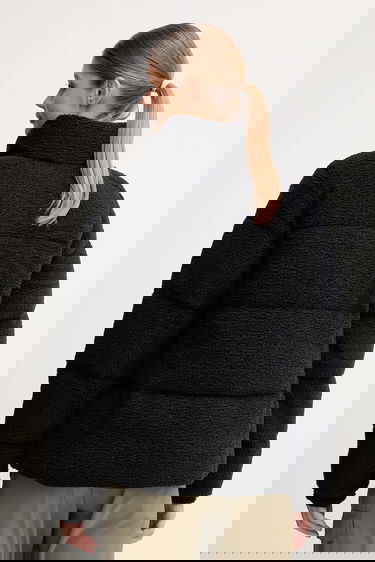 Prešívaná bunda Columbia Puffect Sherpa Oversize Jacket Čierna | 2089231, 2