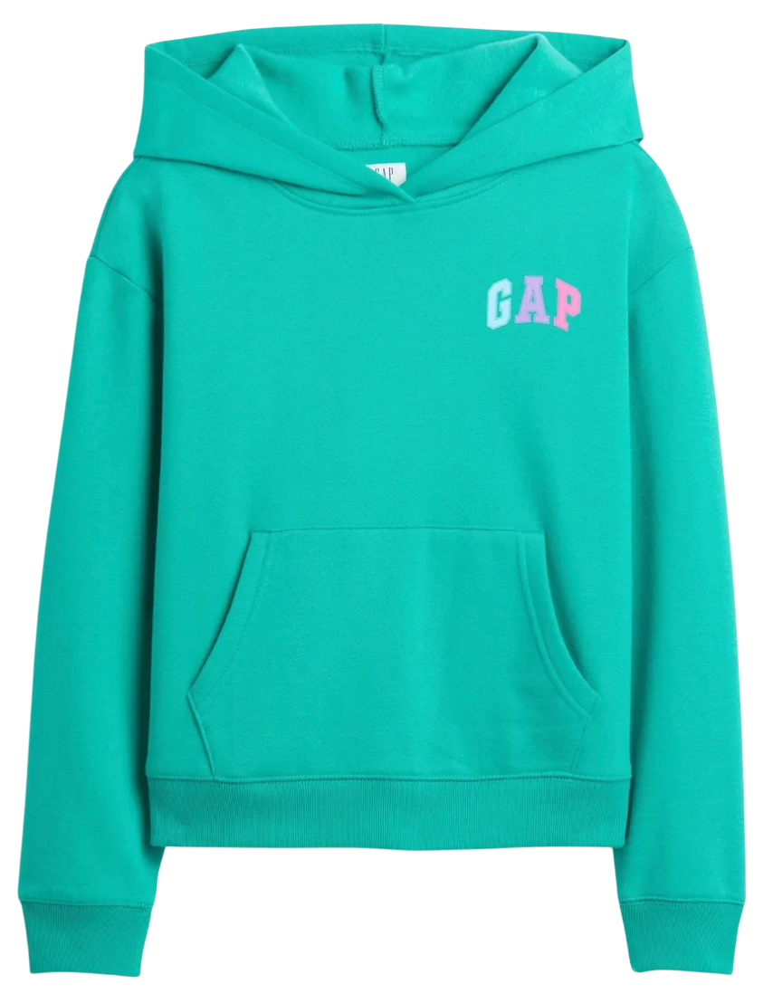 Mikina GAP Logo Hoodie Tyrkysová | 724997-09, 0