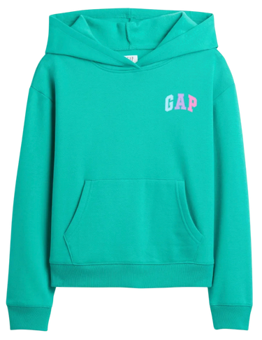 Mikina GAP Logo Hoodie Tyrkysová | 724997-09, 0