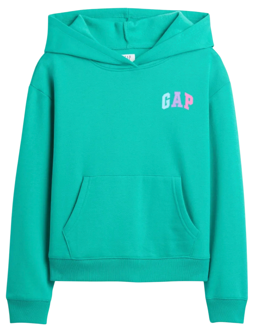 Mikina GAP Logo Hoodie Tyrkysová | 724997-09