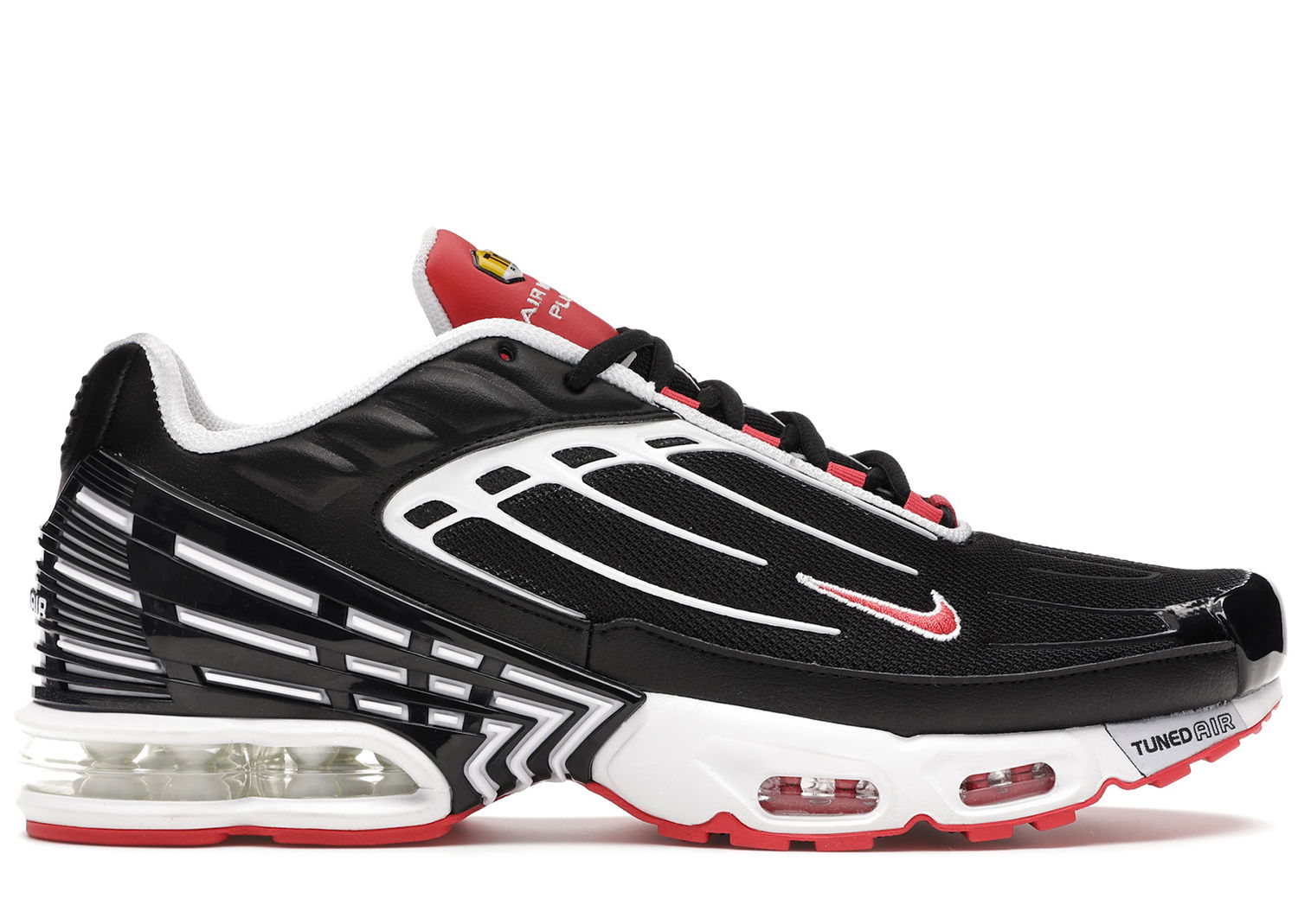 Tenisky a topánky Nike Air Max Plus 3 Black White Track Red Čierna | CJ0601-001, 0