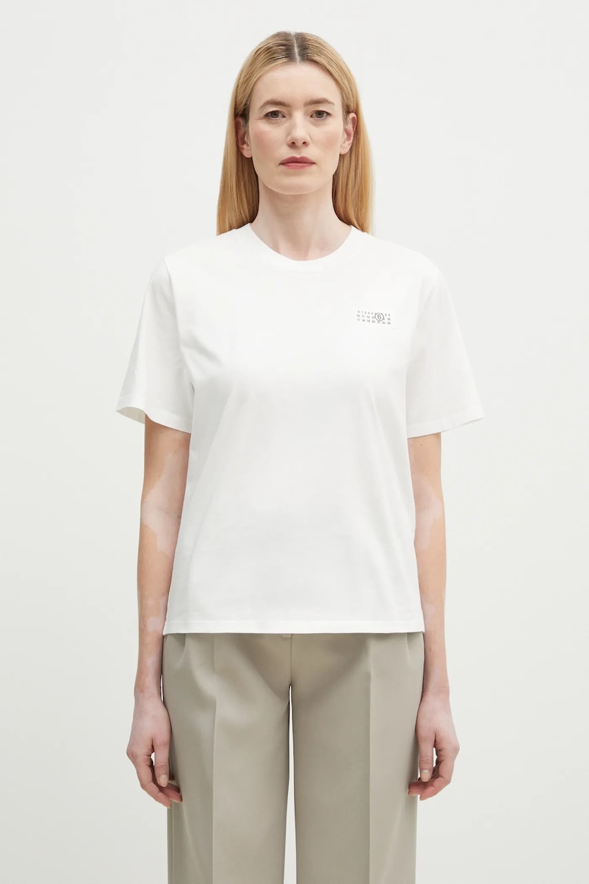 Tričko Maison Margiela Cotton T-Shirt Biela | S52GC0336, 0