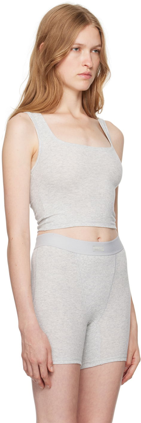 Tielko SKIMS Three-Pack Multicolor Cotton Rib Tank Tops Šedá | TP-TNK-5594W, 1